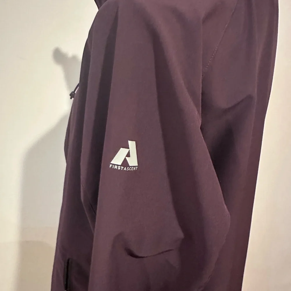 Eddie Bauer Women's Deep Purple Sandstone Backbone Shell Windbreaker Jacket XL - Picture 4 of 7